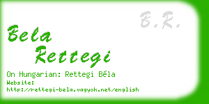 bela rettegi business card